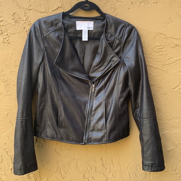 🎉HOST PICK🎉 Bar III Textured Vegan Leather Moto Jacket - Picture 2 of 6